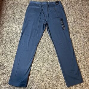 J.Crew Flex Chino Pants Men 34x32 Blue Straight Fit Stretch Cotton Trousers NWT